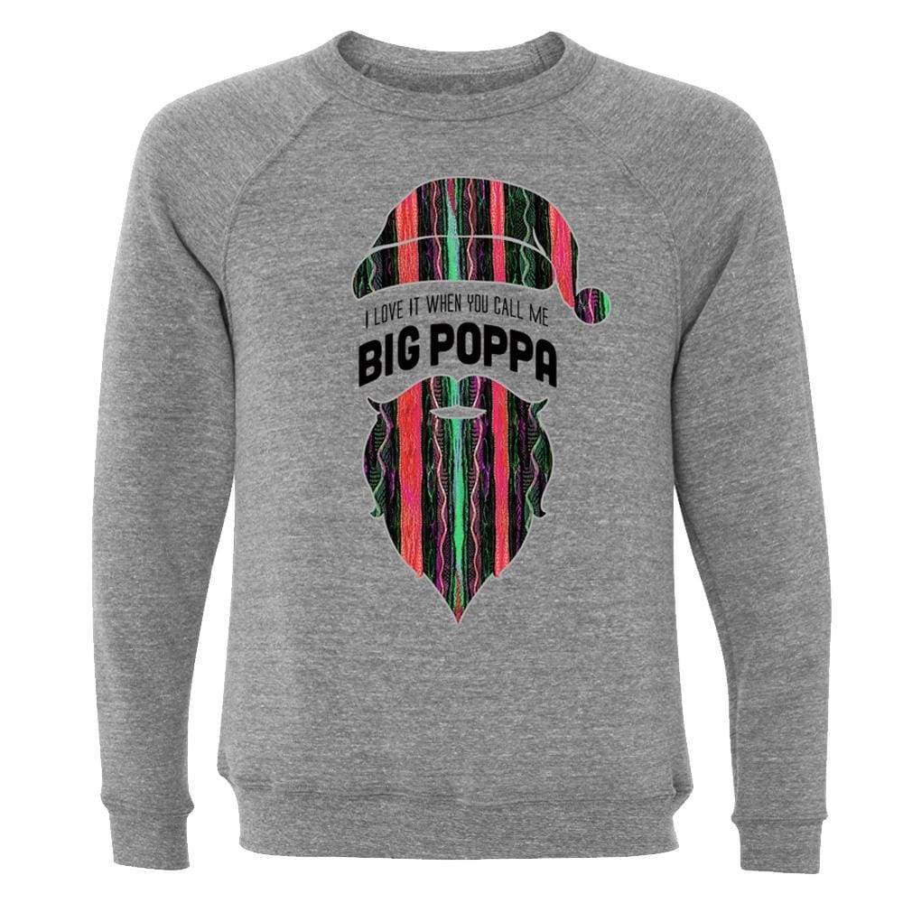 Big Poppa Crewneck Hoodie b.i.g. biggie Black christmas coogi One Messy Bun