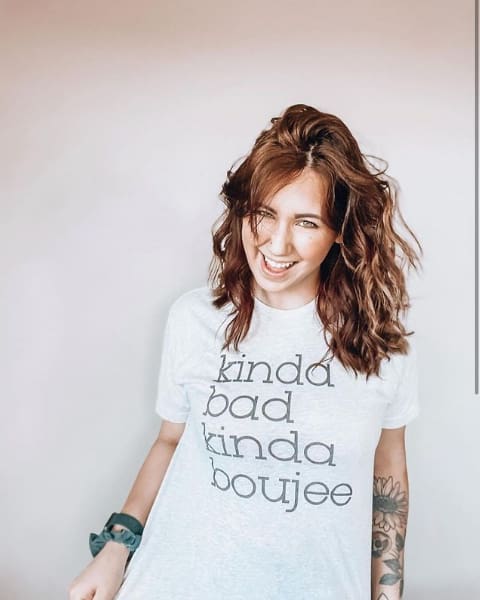 Boujee T-Shirt bad and boujee, gangster, gangster rap, hip One Messy Bun