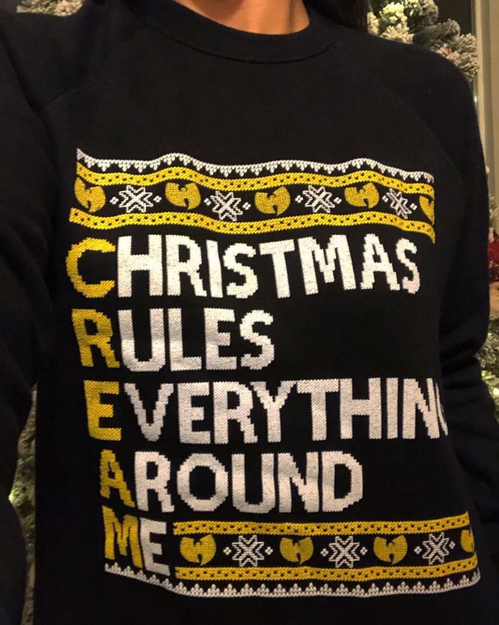 C.R.E.A.M. Crewneck 80s, active, christmas, CREAM, fleece One Messy Bun