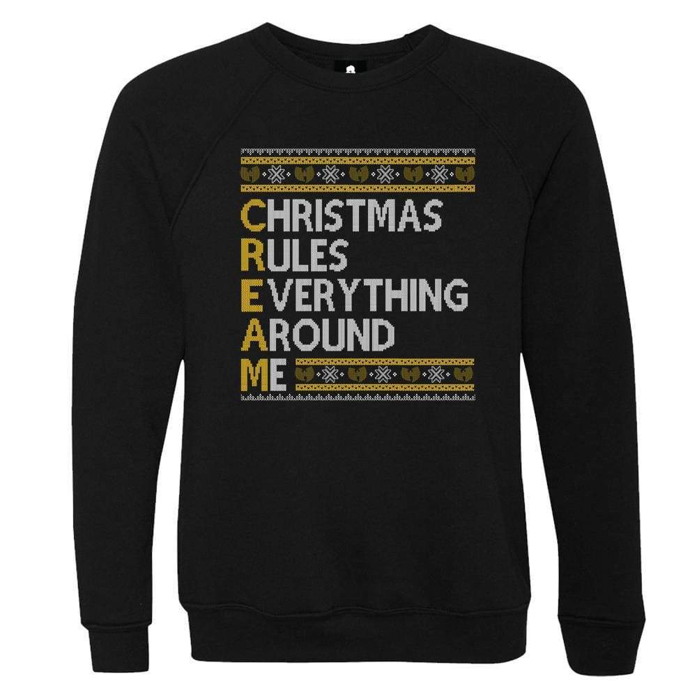 CREAM Crewneck christmas fleece holiday long sleeve One Messy Bun