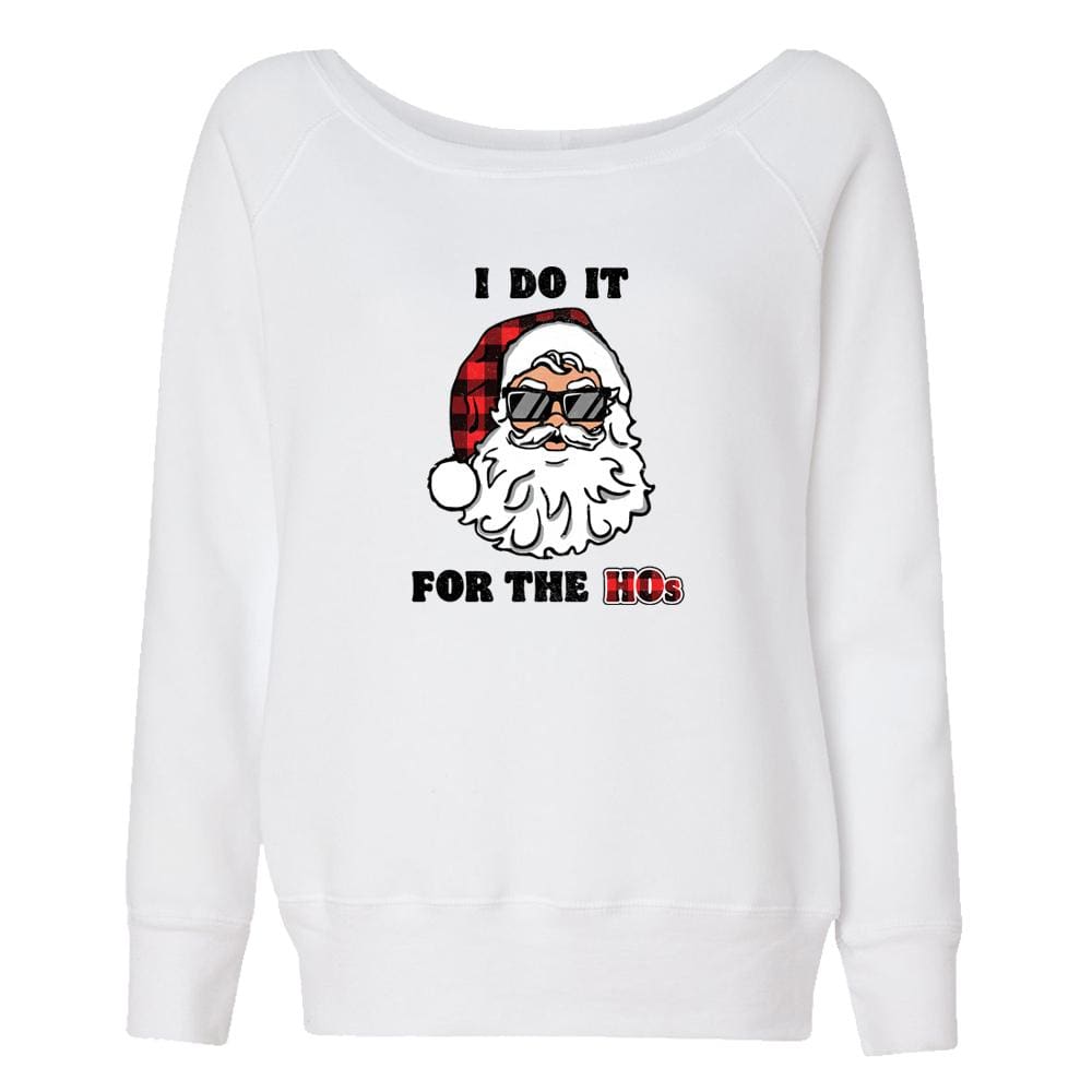 For the HOs Crewneck Womens 80s, 90s, beard, fleece, gangster rap One Messy Bun
