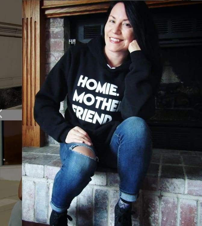 Homie Mother Friend Hoodie Black fleece homie long sleeve longsleeve One Messy Bun