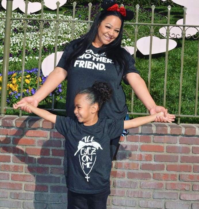 Homie Mother Friend T-Shirt Black friend Gray homie life One Messy Bun
