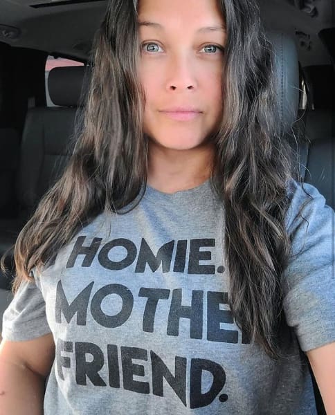Homie Mother Friend T-Shirt empowerment, friend, homie, life, lover One Messy Bun