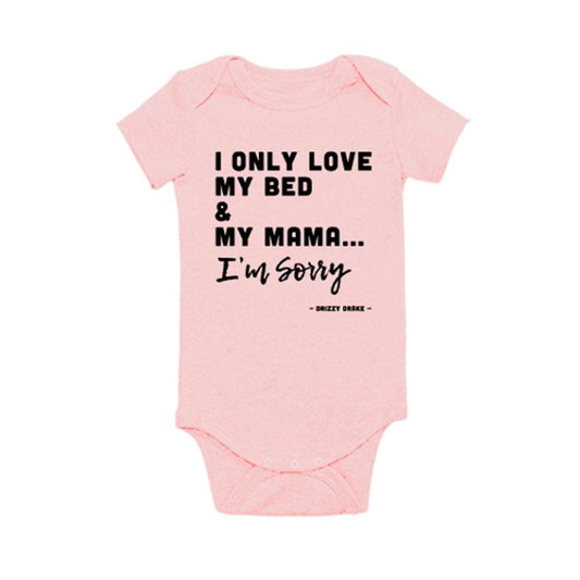 Im Sorry (Infants) Onesie bed boy drake girl gods plan One Messy Bun