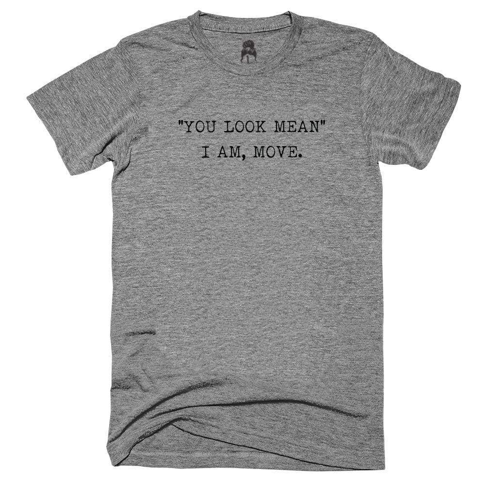 Mean Girl T-Shirt Black Gray mean girl girls One Messy Bun