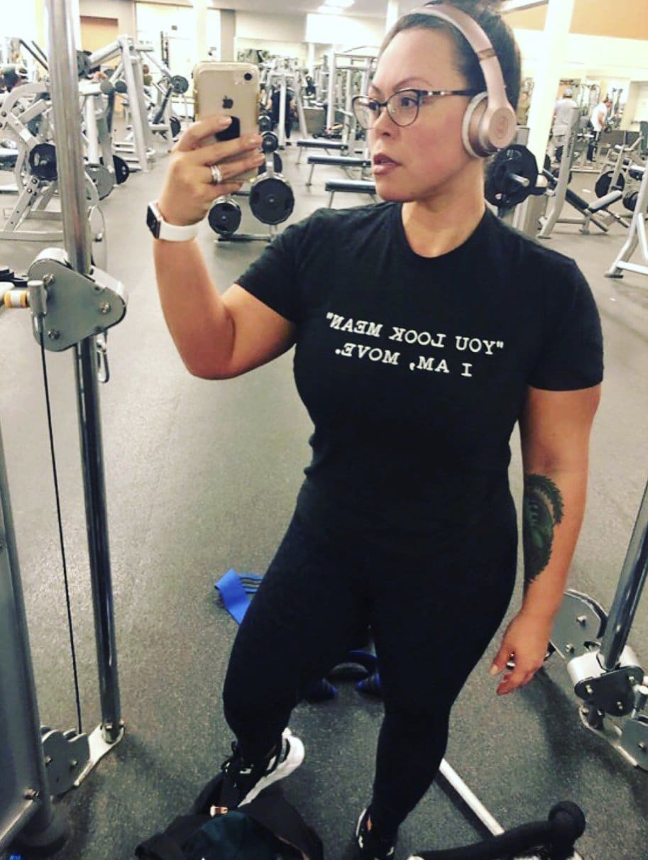 Mean Girl Shirt T-Shirt mean, mean girl, girls, move, you look One Messy Bun