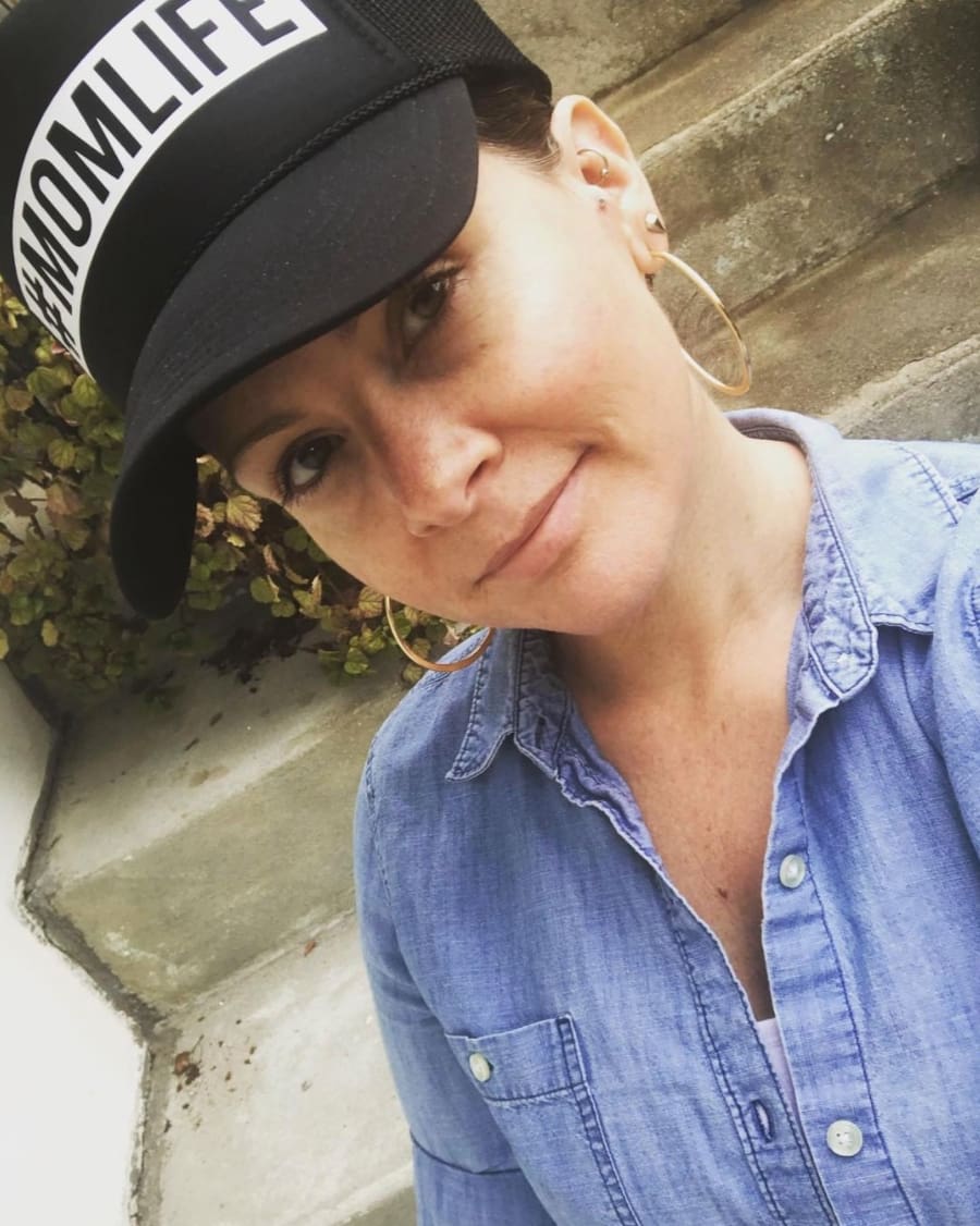 #Momlife Trucker Hat #momlife, active, Black, cap, hat One Messy Bun