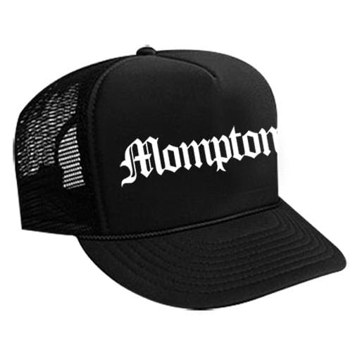 Mompton Trucker Hat Black cap compton hat hats One Messy Bun
