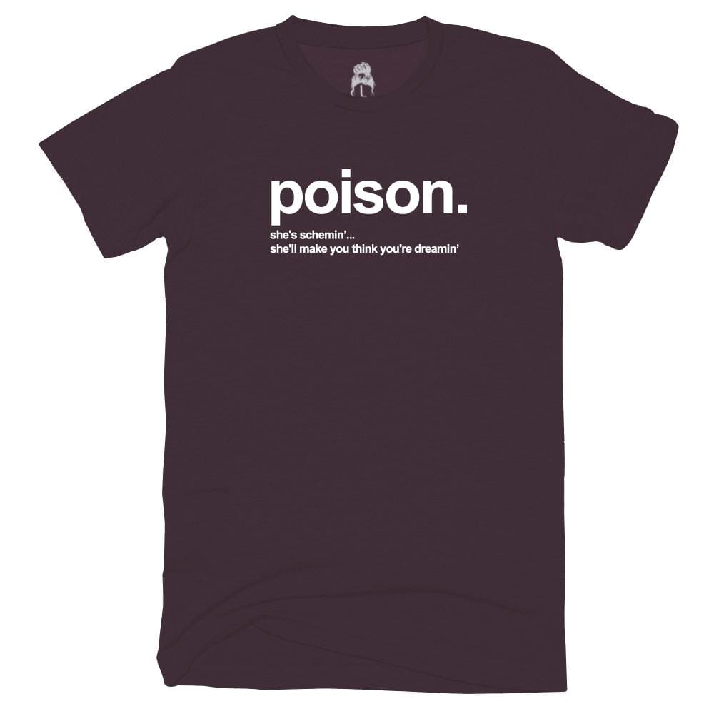 Poison T-Shirt 80s Bel Biv Devoe Black Peach One Messy Bun