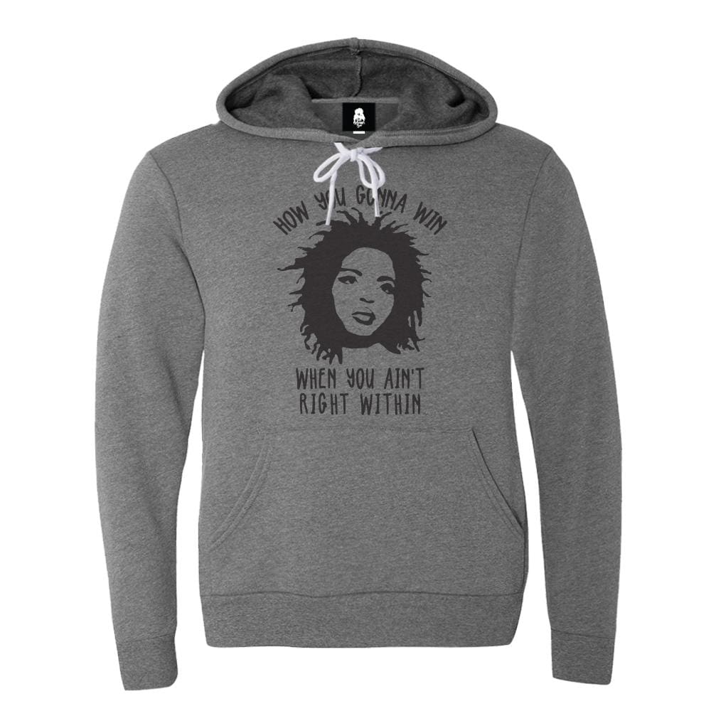 Right Within Hoodie Crop crop, empowerment, fleece, fugees, how you gonna One Messy Bun