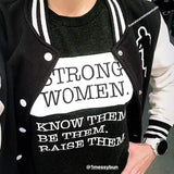 Strong Women T-Shirt Black Gray mom motherhood strong swapexecution