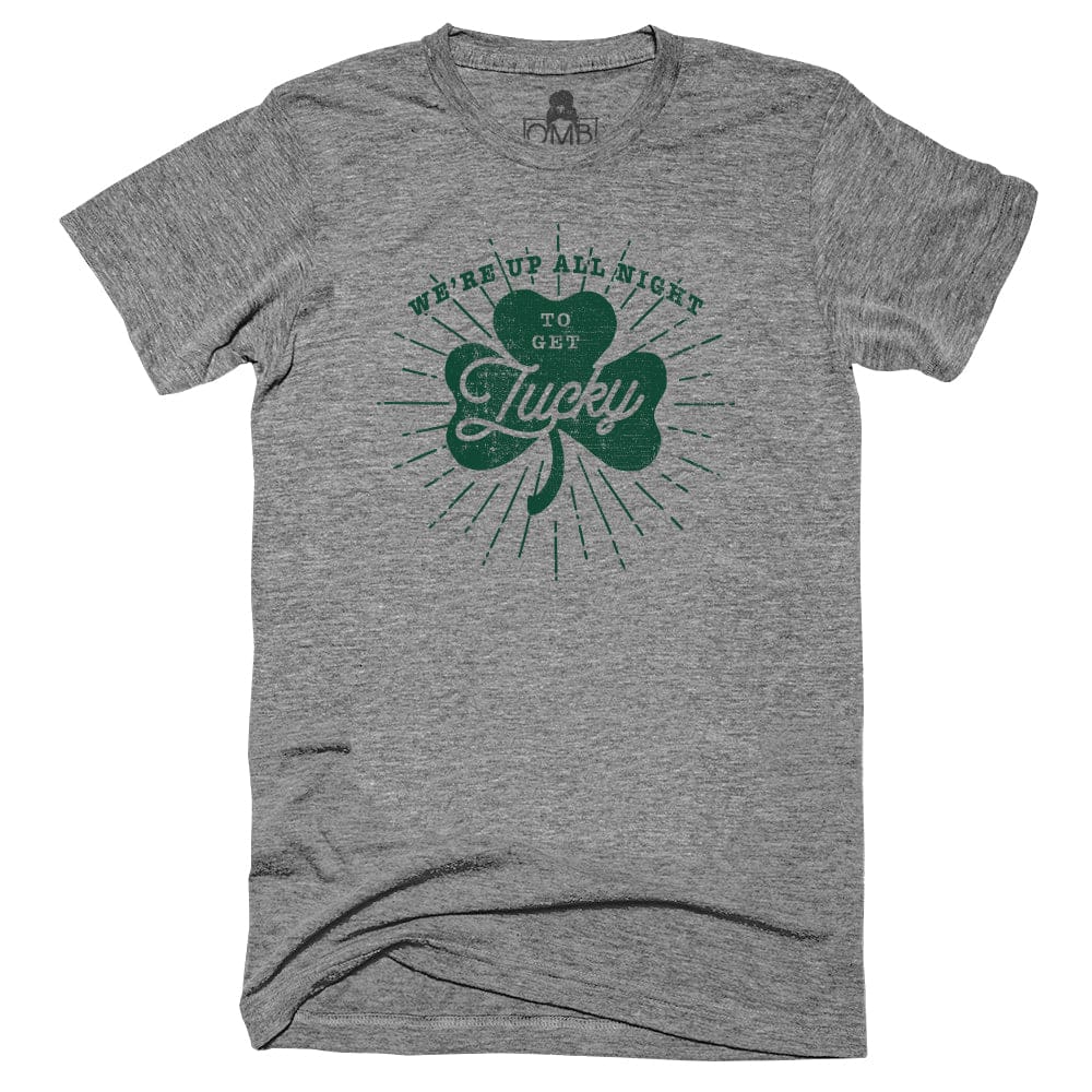 Up All Night T-Shirt Daft Punk, Four Leaf Clover, Get Lucky, Pharell One Messy Bun
