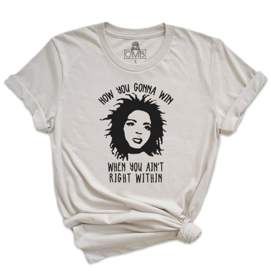 Right Within T-Shirt 80s Baby, 90s made me, raised active, doo wop One Messy Bun