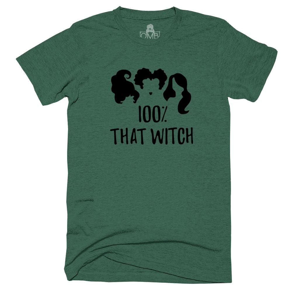 100% That Witch T-Shirt fall, halloween, hocus pocus, holiday, lizzo One Messy Bun