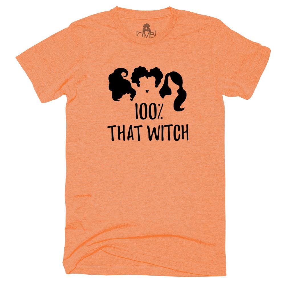 100% That Witch T-Shirt fall, halloween, hocus pocus, holiday, lizzo One Messy Bun