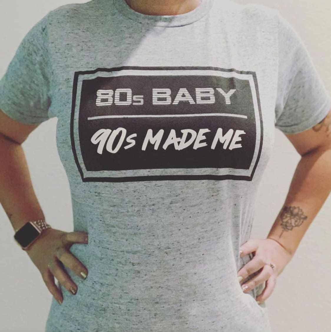 80s Baby T-Shirt 80 s, 80’s, 90 90’s, active One Messy Bun