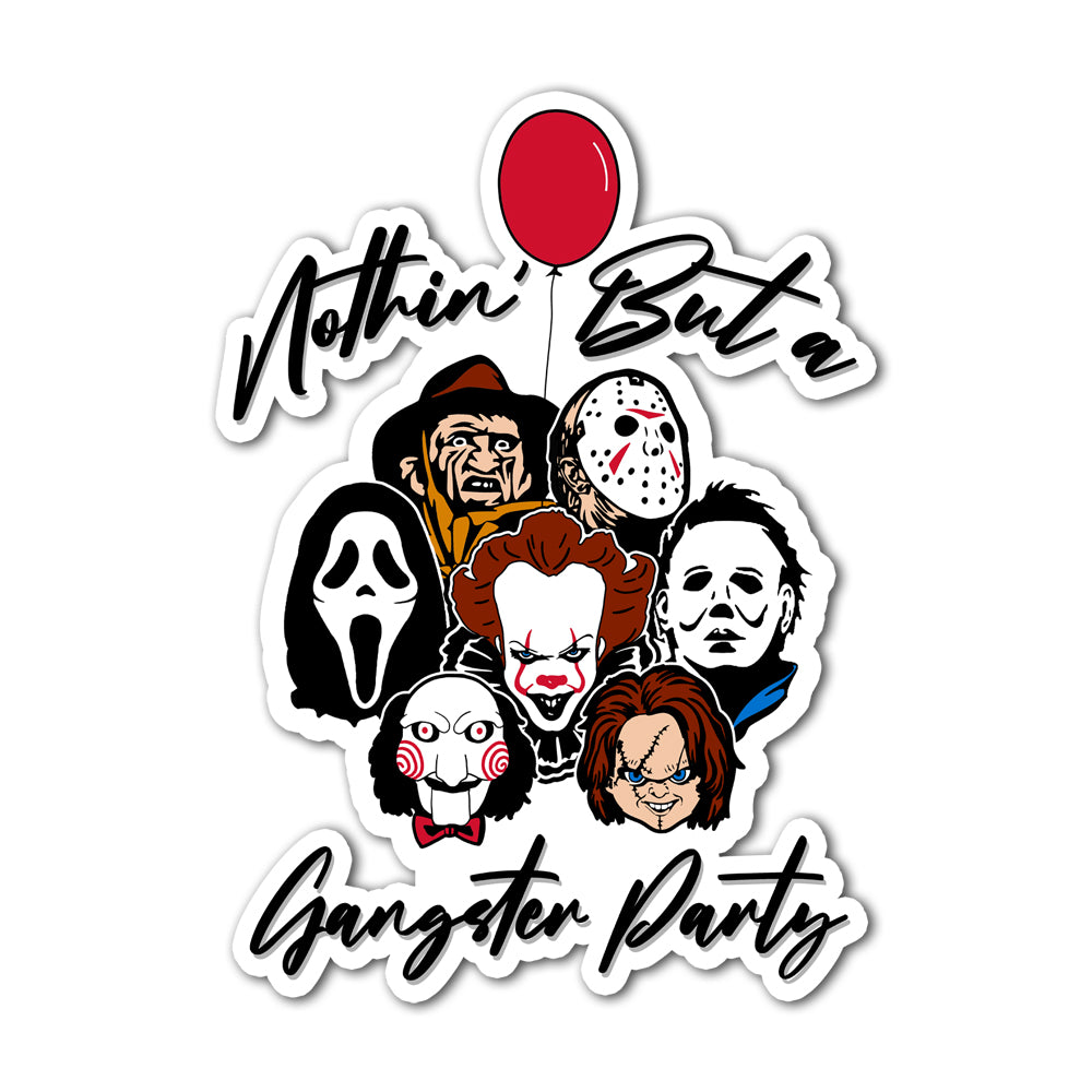 Gangster Party Sticker