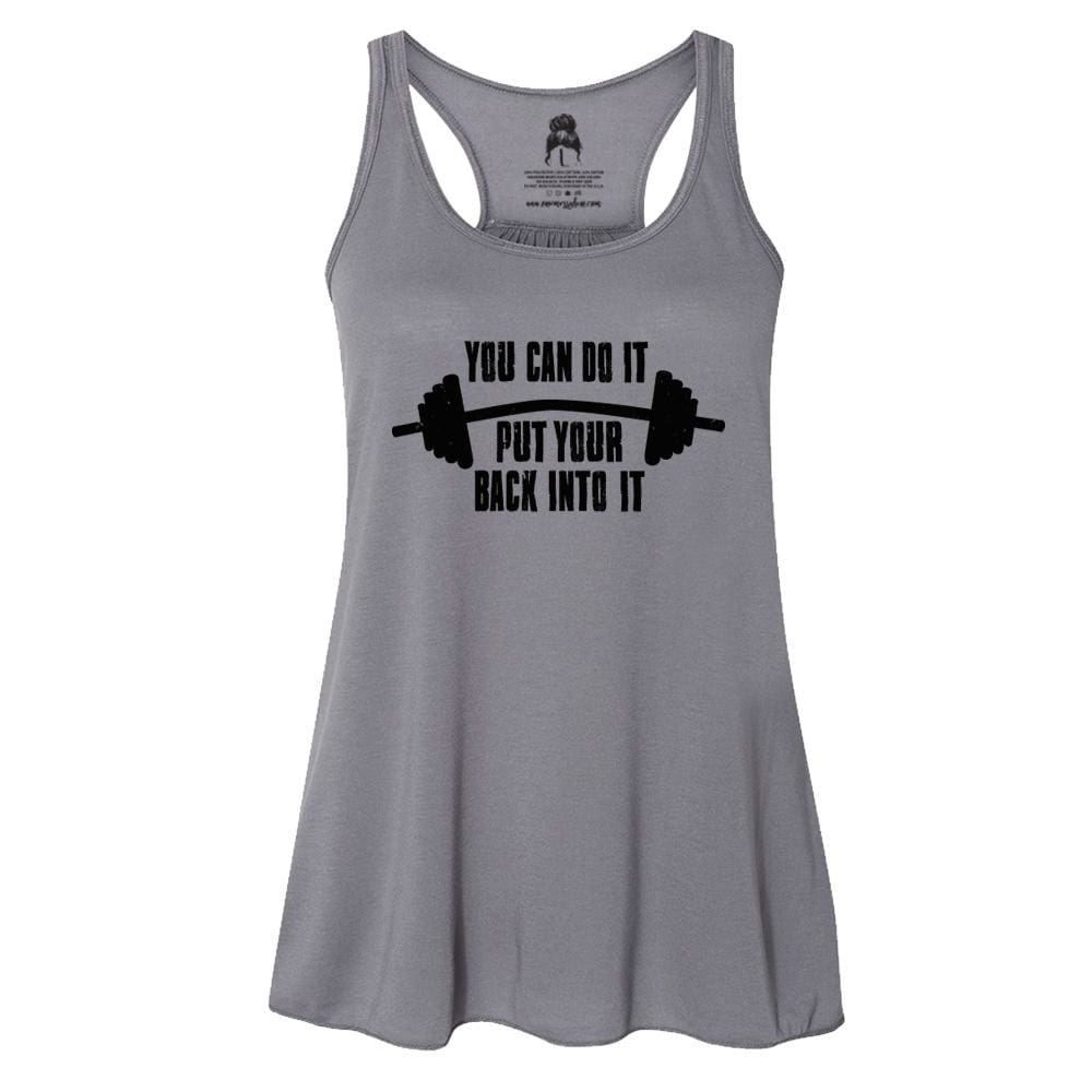 Back Into It Tank Top gym,ice cube,put your back,racer back,racerback classotomotiv