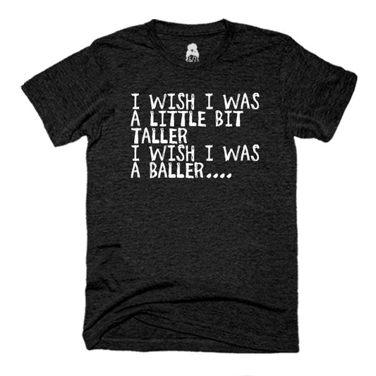 Baller (Kids) Kids T-Shirt bit taller Black Blue boy girl One Messy Bun