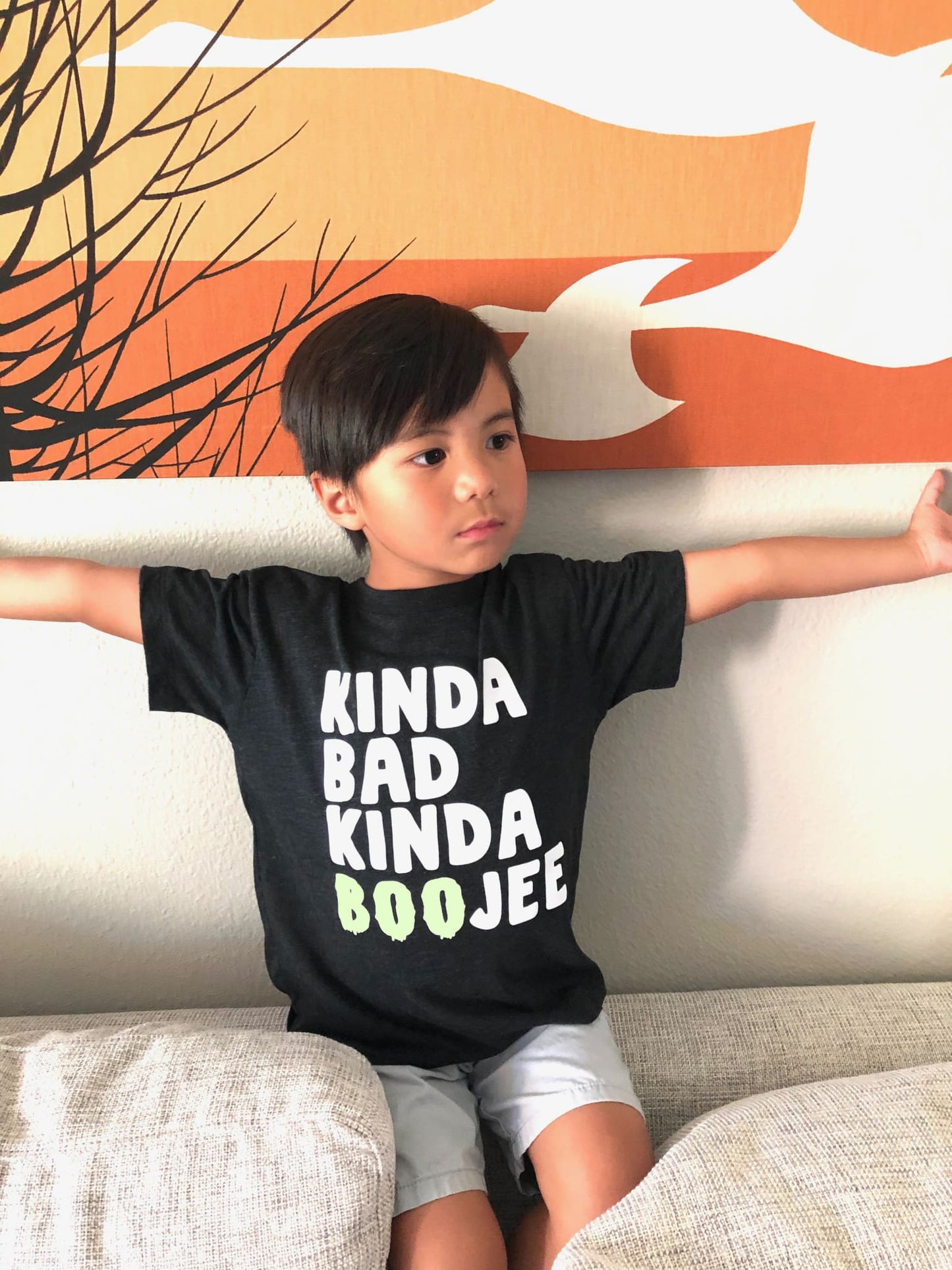 BOOjee (Kids) Kids T-Shirt bad and boujee Black boy gangster rap classotomotiv