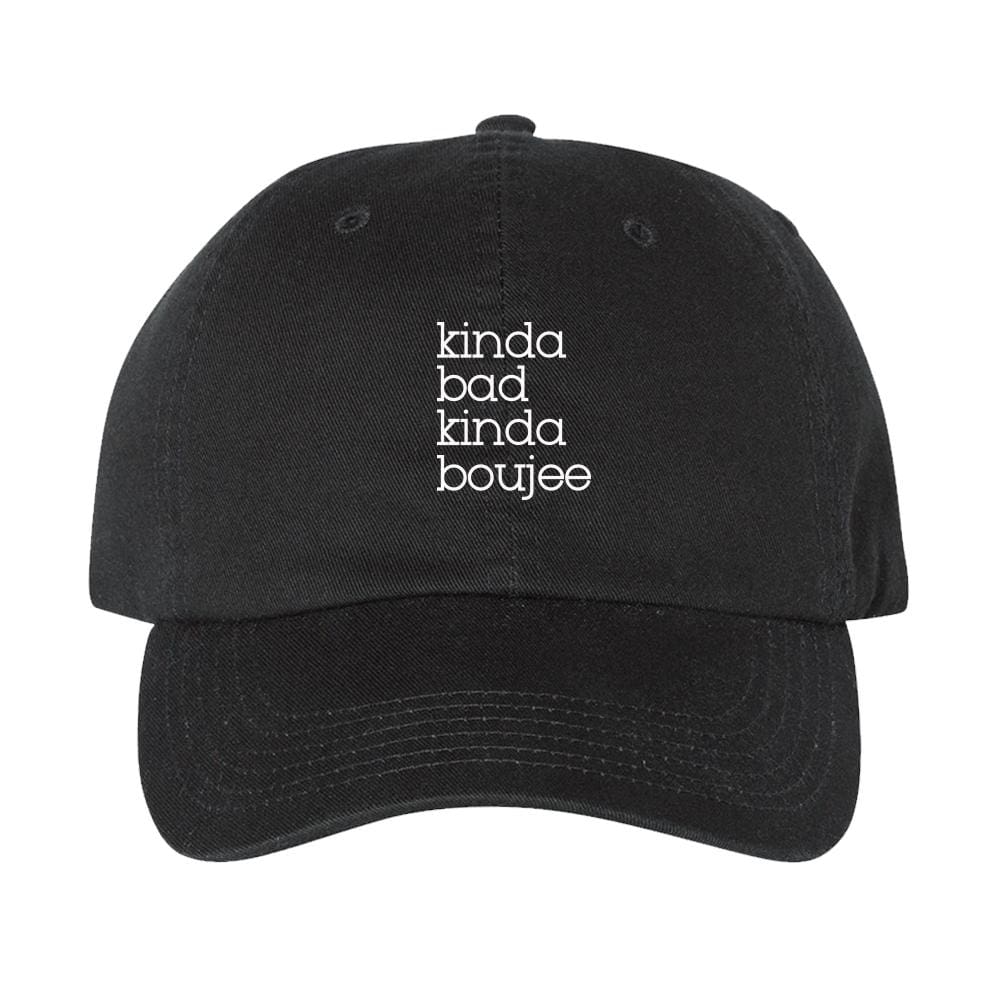 Boujee Dad Hat bad and boujee Black dad cap hat classotomotiv