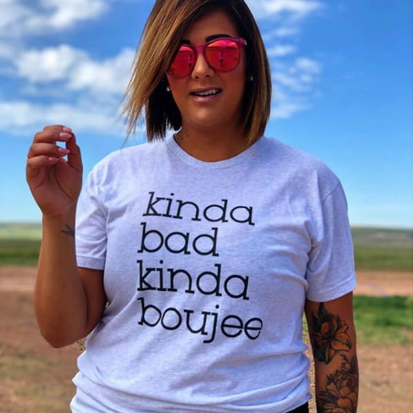 Boujee T-Shirt bad and boujee gangster rap hip One Messy Bun