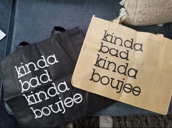 Boujee Tote Bag bag, Black, kinda bad, boujee, migos classotomotiv