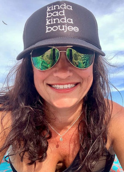 Boujee Trucker Hat bad and boujee Black cap hat classotomotiv