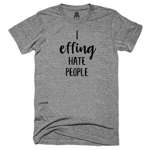 Effing T-Shirt Black effing fucking Gray hate classotomotiv