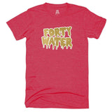 Forty Water T-Shirt compton gangster rap Gray hip hop One Messy Bun