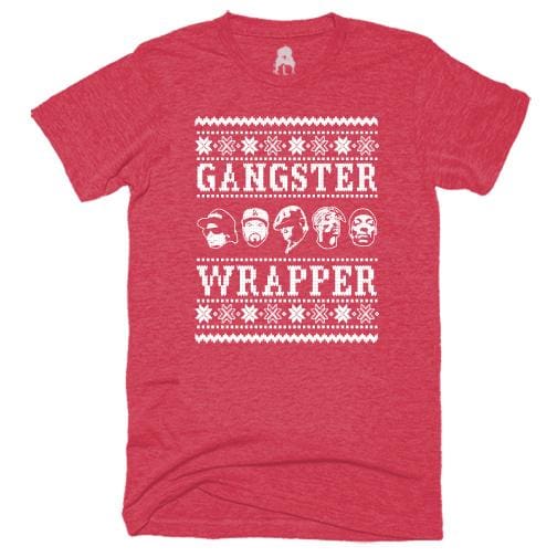 Gangster Wrapper T-Shirt biggie Black christmas gangsta gangster One Messy Bun