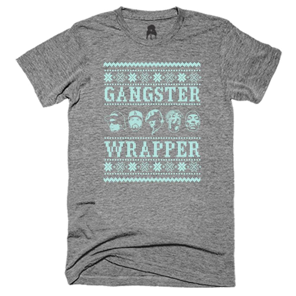 Gangster Wrapper T-Shirt biggie Black christmas gangsta gangster One Messy Bun
