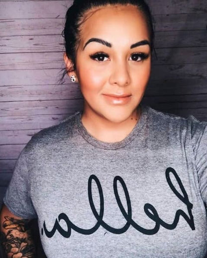 Hella T-Shirt bay, Bay Area, Gray One Messy Bun