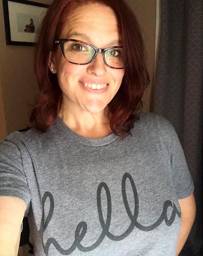 Hella T-Shirt active, bay, Bay Area, Gray One Messy Bun