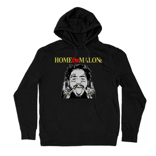 Home Malone Hoodie christmas, fleece, holiday, home alone, long sleeve One Messy Bun