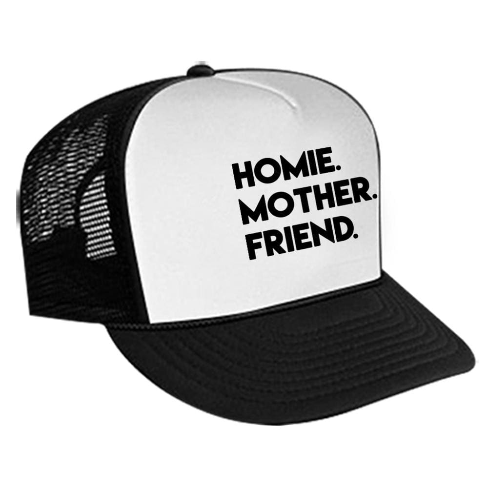 Homie Mother Friend Trucker Hat Black cap hat hats r kelly classotomotiv