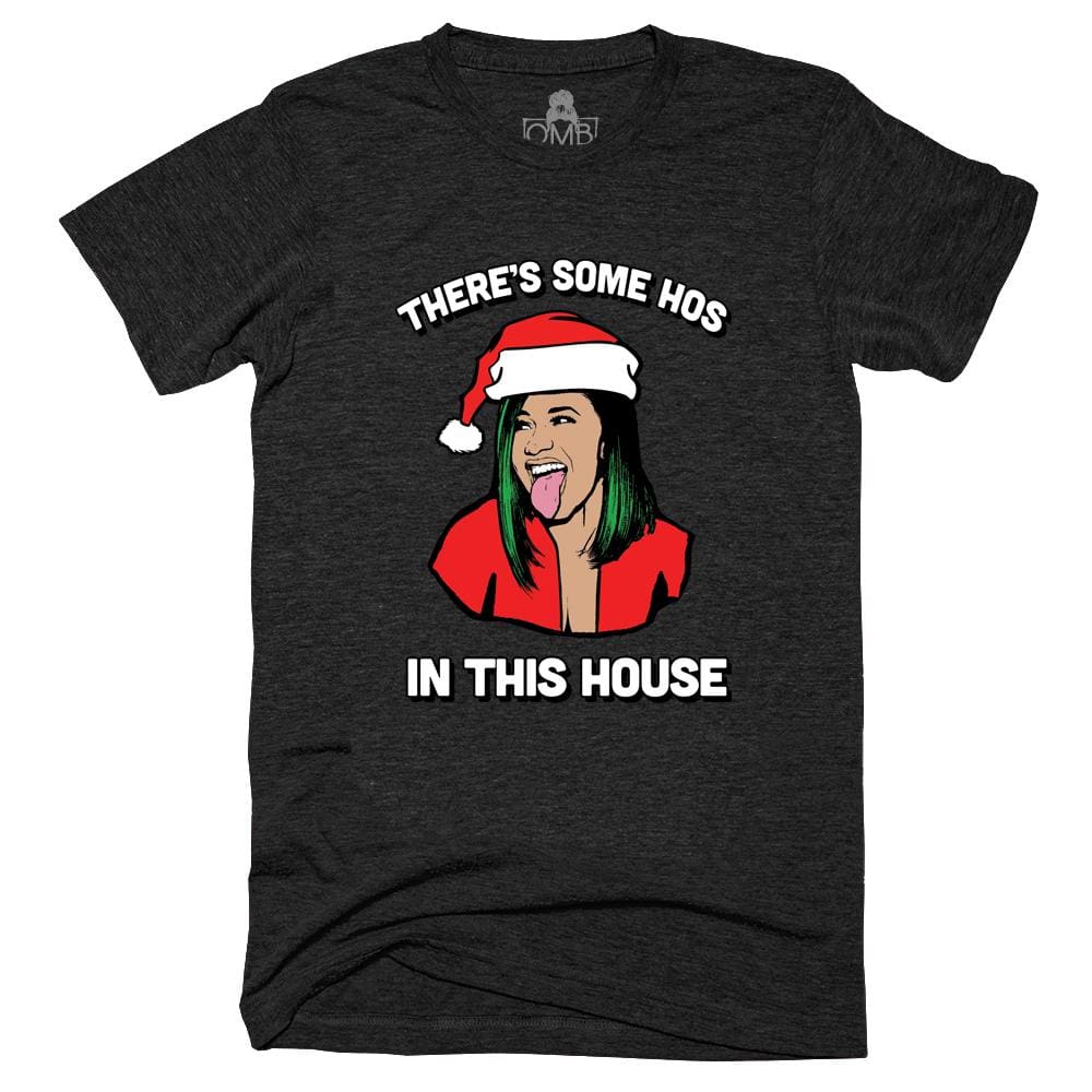 In This House T-Shirt cardi, cardi b, christmas, holiday, there’s some One Messy Bun