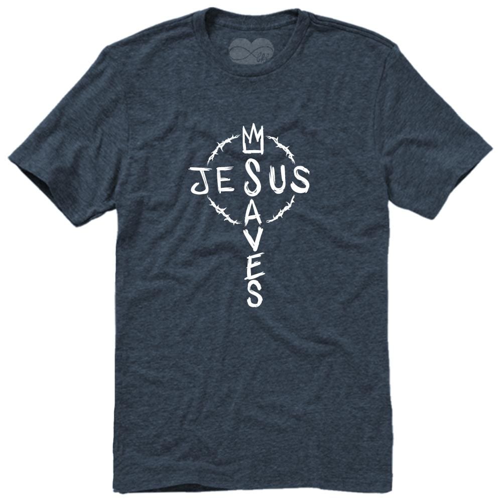 Jesus Saves T-Shirt BFF Blue But First Faith christian everyday