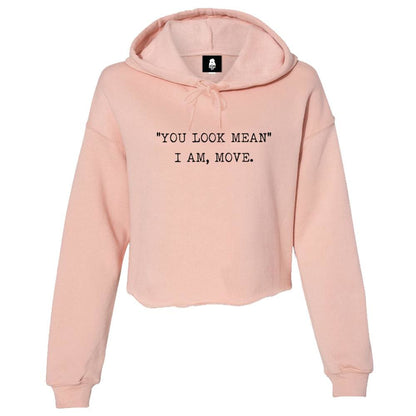 Mean Girl Crop Hoodie crop fleece long sleeve longsleeve mean One Messy Bun