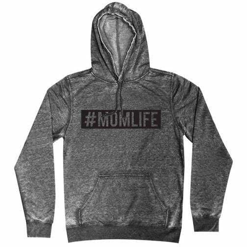 #Momlife Hoodie #momlife fleece Gray life long sleeve One Messy Bun