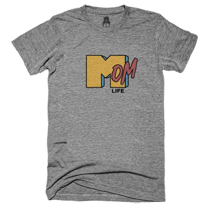 Momlife TV T-Shirt 80 s 80s 90 90s Gray classotomotiv