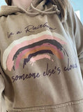Rainbow Hoodie be a rainbow, cloud, empowerment, fleece, flesh One Messy Bun