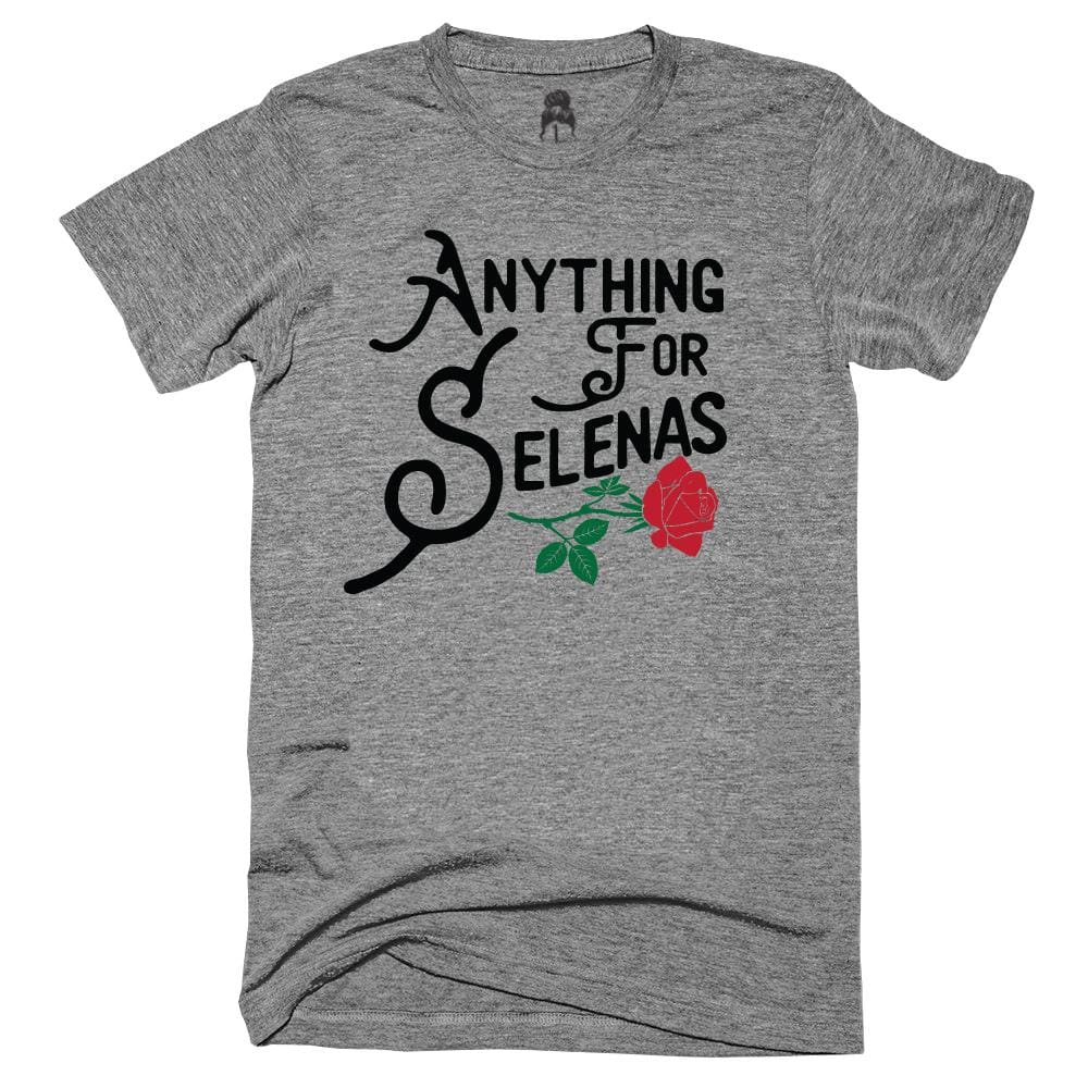 Selena T-Shirt anything for selena Black Gray j lo One Messy Bun