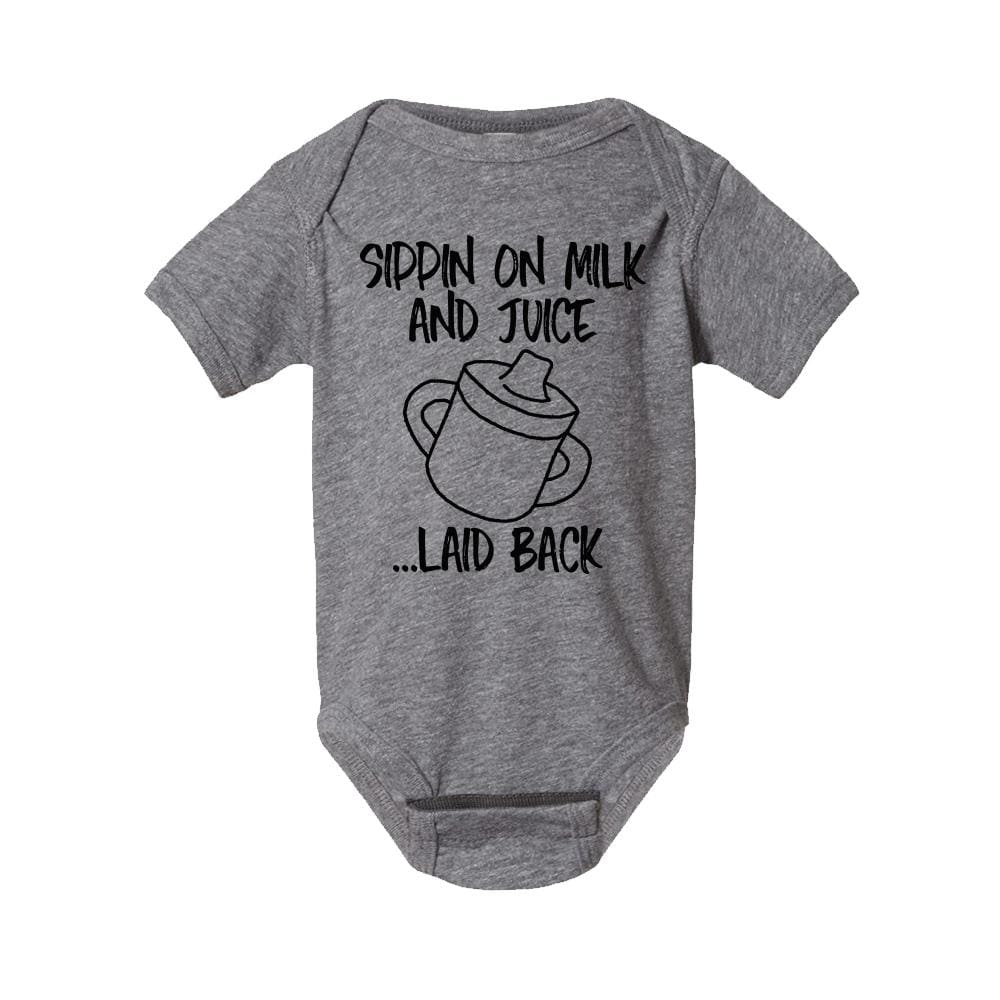 Sippin (Infants) Onesie 90 s, 90’s, boy, dr. dre, gangster One Messy Bun