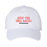 Stay Back Dad Hat 80 s, 80s, 90 90s, collab One Messy Bun