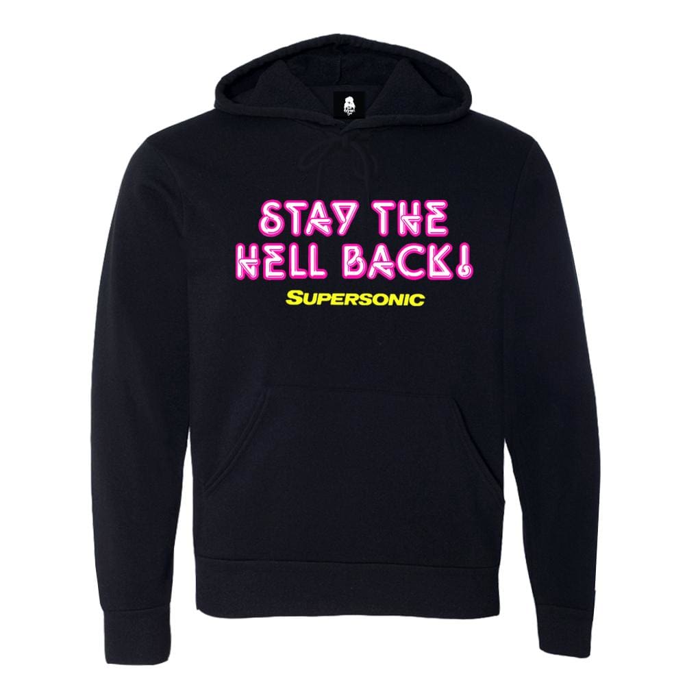 Stay Back Hoodie 80 s, 80s, 90 90s, collab One Messy Bun