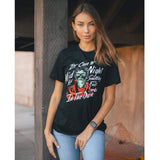 Thriller T-Shirt 80s Black Halloween lurkin Michael Jackson One Messy Bun