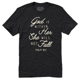 Within Her T-Shirt BFF Black But First Faith christian faith